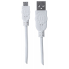 Hi-Speed USB-A naar Micro-USB kabel - 480 Mbps - 1 meter - wit