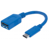 SuperSpeed USB-C naar USB-A kabel - 5 Gbps - 15 centimeter - blauw