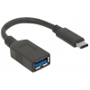 SuperSpeed USB-C to USB-A cable - 5 Gbps - 15 centimeters - black