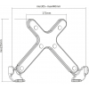 Supporto per laptop VESA regolabile