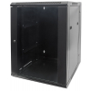 19 inch wall server cabinet MHT145 with glass door - 15U height - double section - 550 mm deep - black