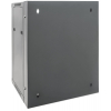 19 inch wall server cabinet MHT145 with glass door - 15U height - double section - 550 mm deep - black