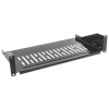 2U ventilated cantilever shelf 19 inch - 250 mm deep - load capacity to 25 kg - black