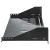 2U ventilated cantilever shelf 19 inch - 250 mm deep - load capacity to 25 kg - black