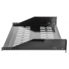 2U ventilated cantilever shelf 19 inch - 400 mm deep - load capacity to 25 kg - black