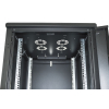 19-inch network cabinet MHT181 with glass door - 32U - 600 (D) x 600 (W) x 1588 (H) - flatpack - black