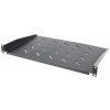 1U ventilated cantilever shelf 19 inch - 350 mm deep - load capacity to 25 kg - black