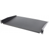 1U cantilever shelf 19 inch - 350 mm deep - load capacity to 25 kg - black