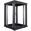 19-inch network cabinet MHT200 with glass door - 16U - 600 (D) x 600 (W) x 878 (H) - assembled - black