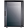 19-inch network cabinet MHT200 with glass door - 16U - 600 (D) x 600 (W) x 878 (H) - assembled - black