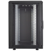 19-inch network cabinet MHT200 with glass door - 16U - 600 (D) x 600 (W) x 878 (H) - assembled - black