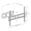 Pełnowartościowy uchwyt do telewizora MHT67 z nastelbare nivellering dla telewizorów o przekątnej od 37 do 80 cali