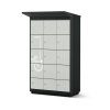 Outdoor E-bike battery charging locker with 12 compartments - key lock