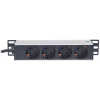 10-inch socket PDUMHT1 for patch cabinet 1 HE with 4 sockets and power indicator