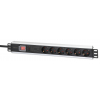 19-inch power strip PDUMHT3 for patch cabinet 1.5 HE with 6 sockets and on/off switch and surge protector