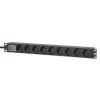 19-inch socket PDUMHT8 for patch cabinet 1 HE with 9 sockets and on/off switch