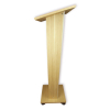 Wooden lectern with satinised faceplate Pollux - nut colour