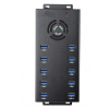 10 ports USB-A USB 3.0 10W laad & sync hub